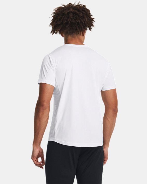 Camiseta de manga corta de entrenamiento UA Challenger para hombre, White, pdpMainDesktop image number 1